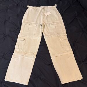 MNML Light Tan Cargo Pants
